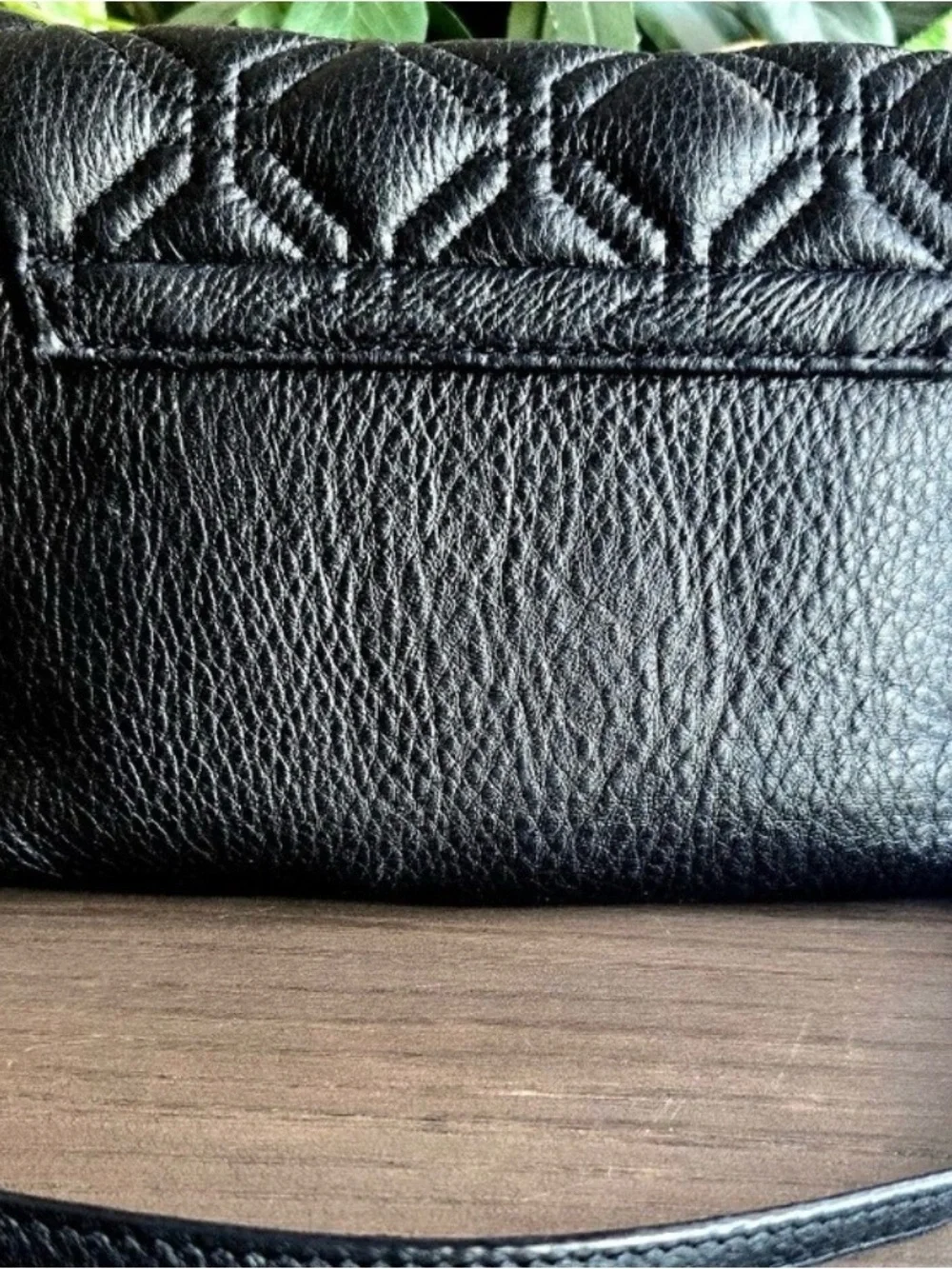 Kate Spade New York Astor Court Naomi Quilted Black Leather  Crossbody Bag.